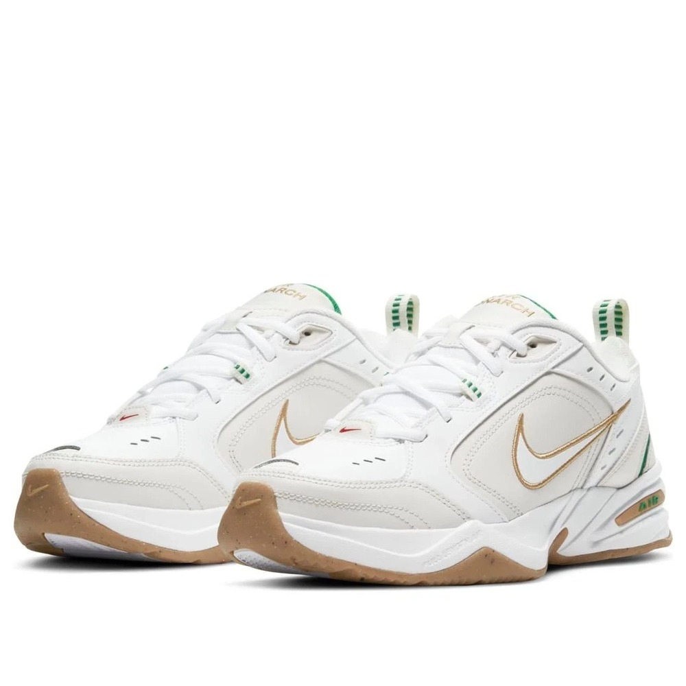Nike Air Monarch IV 4 White Metallic Gold Phantom Green 415445-103 Men's 11